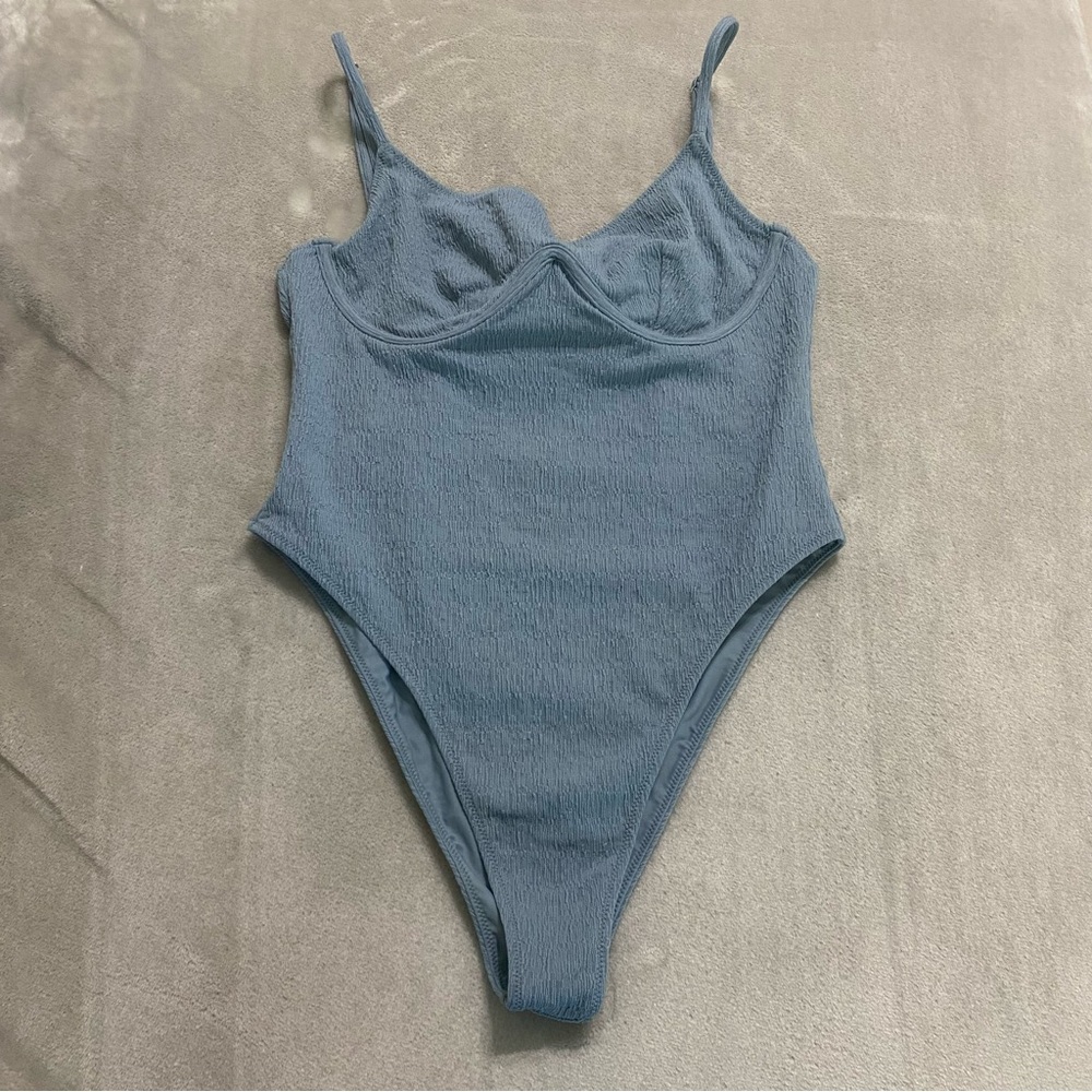 TJ Swim Astrid One Piece Swimsuit Blue size Large